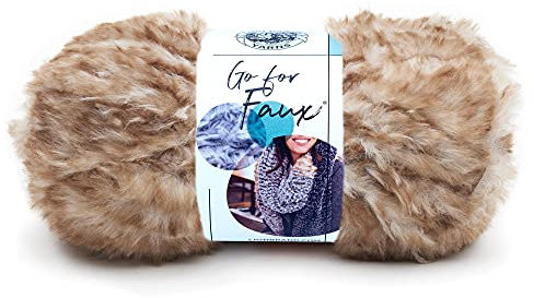 Lion Brand Yarn Go for Faux Fil, Pomeranian, Taille unique