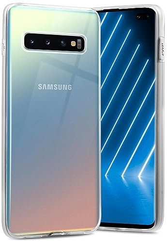 ONEFLOW Ultra Clear Case Kompatibel mit Samsung Galaxy S10 Plus Hülle Transparent, Handyhülle aus Soft Silikon, Extrem Stoßfest und Flexibel, TPU Schutzhülle Durchsichtig - Klar