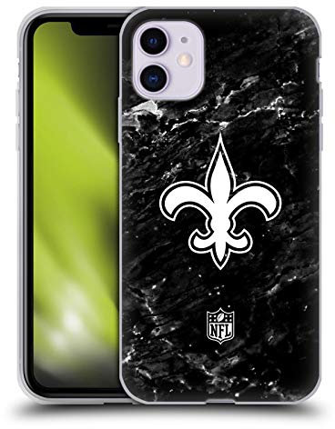 Head Case Designs Offizielle NFL Marmor New Orleans Saints Artwork Gel Handyhülle Hülle [Militärischer Schutzgrad] Kompatibel mit Apple iPhone 11