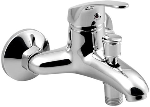 AQUALINE 35 Badewanne-Wandarmatur mit Umsteller, Abstand 100mm, chrom