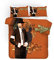 NICHIYO Michael Jackson Bettwäsche Set - Bettbezug und Kissenbezug,Mikrofaser,3D Digital Print dreiteiliger Bettwäsche(Bettbezug + Kissenbezüge) (1,Single 135 * 200cm)