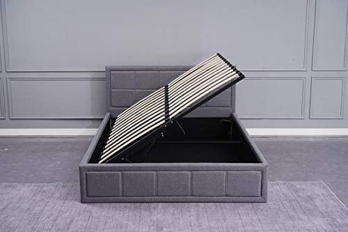 KOSY KOALA Ottoman Storage Bed Grey 4ft Small Double Wooden Fabric Bedroom