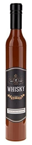 ootb Whisky Bottle Umbrella - Black, Classic with Unique Whisky Bottle Design, 96 cm, Outdoor, M