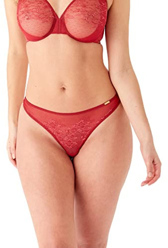 Gossard Women's Glossies Lace Thong Underwear, Raspbery Blush, M