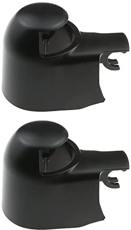 ECSiNG 2pcs Capuchons Protection de Bras d'essuie-Glace Arrière de Voiture 6Q6955435D Remplacement Couvercle d'essuie-Glace Arrière Compatible avec Golf T5 T6 Golf Plastique