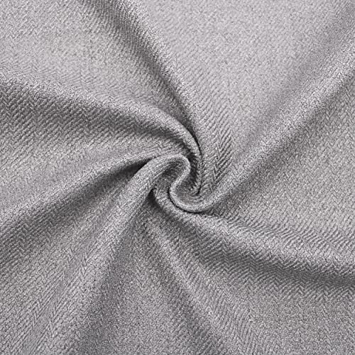 DESHOME Vienna Meterware für Sofas, wasserabweisend, Meterware, für Polstermöbel, Sessel, Kissen, Stühle, Möbel (5 Meter, Grau)