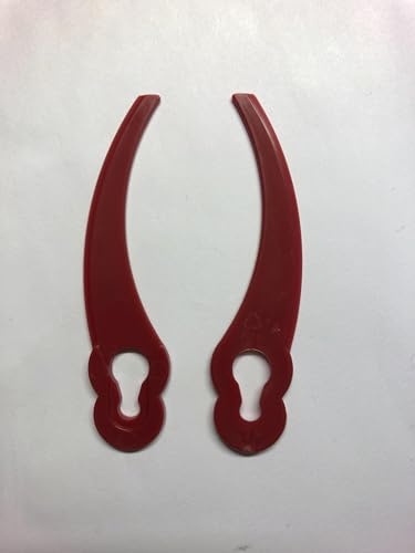 GartenMeister Ersatzmesser zu 967393 und 889631 Rasentrimmer, gebogen, Kunststoff, 20 Stück
