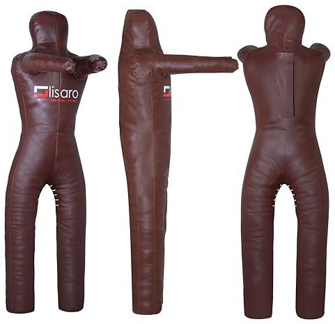 Lisaro Judo Grappling Dummy Gr. 145/160/170cm | Box-Dummies | Braun | UNGEFÜLLT | hängend | Schnuller Dummy (145cm)