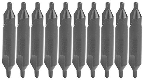 10pcs Centering Drill Bits,Center Drill Countersink Lathe Bit Mill Tooling Set for Milling Machines High Speed Steel Positioning Tools 3mm