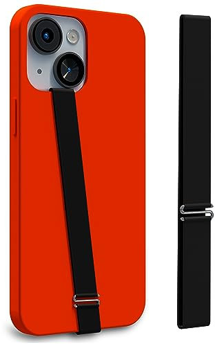 MyGadget 2X Sangle Main pour Smartphone [ 20 cm ] - Universal Phone Strap en Silicone - pour Samsung Galaxy S24 / Apple iPhone 13 Mini etc. - Noir