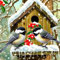 Bimkole DIY 5D Diamond Painting Zubehör Vogelnest Winter, Tier Diamant Malerei Kit Voll Runde Bohrer Malen nach Zahlen Malerei Stickerei Kreuzstich Diamond Dekoration 30X30 cm