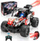VATOS Ferngesteuertes Auto für Kinder, 1:16 Skala All Terrain Monster Truck, RC Auto mit Sprühen Nebel Licht, Spielzeugauto Geschenk für Jungen Mädchen im Alter von 3 4 5 6 7 8 Jahren
