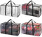 ClearSpace Oversized Storage Bag – Large Moving Boxes with Backpack Straps, Zippers & Handles – Heavy-Duty Packing Bags for College Dorm, Christmas Decorations, 4 Pack