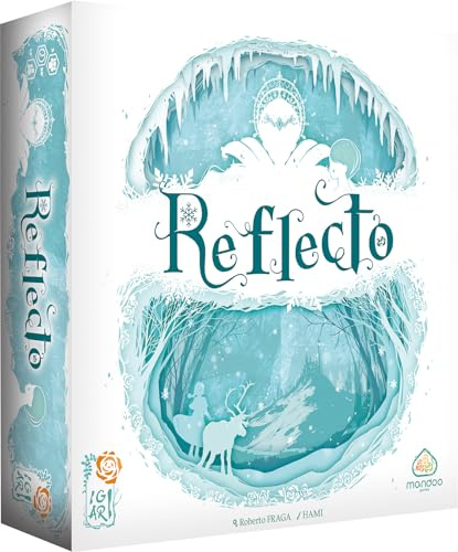 Asmodee Igiari Reflecto – Gesellschaftsspiele – Brettspiele – Strategiespiele – Ratespiele ab 14 Jahren – 2 Spieler – französische Version