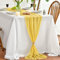Artoid Mode Chiffon Musselin Dekostoff Zitronengelb Tischläufer 75x300 cm, Küche Tisch Dekoration Drinnen Urlaub Hochzeit Party Geburtstag Dekor