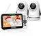 OKAIDI Video Baby Monitor with 2 Cameras, 5 Display Baby Monitor No WiFi, 30H Battery and 1000ft Range, Remote Pan-Tilt-Zoom Baby Camera, 2-Way Talk, 8 Lullabies, for Baby Pet Elderly