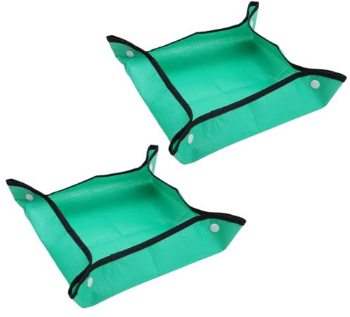 ZONADAH 2 Pack Plant Repotting Mat 50 x 50cm Soil Changing Mat Waterproof Potting Tray Garden Accessories for Vegetables House Plants Succulents Cactus Bonsai Pots