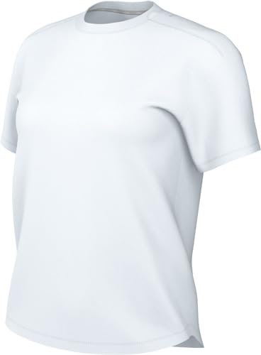 Nike Damen One Relaxed DriFit Short Sleeve T-Shirt, White/Black, M