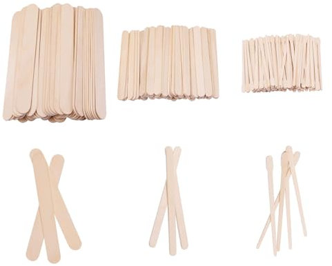 Cerioll Spatules À Cires,Spatules Épilation En Bois,Bâtons De Cire En Bois,200pcs Spatule Bois Cire,Spatule Bois Epilation Bâtons,Spatule Cire Epilation Jetable,Bâtons Applicateurs À Cire,3 Modèles