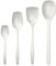 Rosti Classic Kochlöffel Set 4-Teilig, Hochwertiges Küchenhelfer Set mit 3 Kochlöffel & 1 Backlöffel, aus Kunststoff, Hitzebeständig, Bruchsicher, Spülmaschinenfest, Weiß