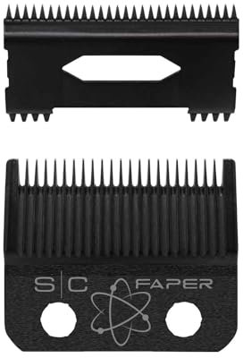 Stylecraft Faper DLC Black Diamond Carbon Klinge + Slim Deep Klinge für Haarschneider, Ersatzklinge für Clipper, Originalzubehör, Kompatibel mit Gamma+ und Stylecraft