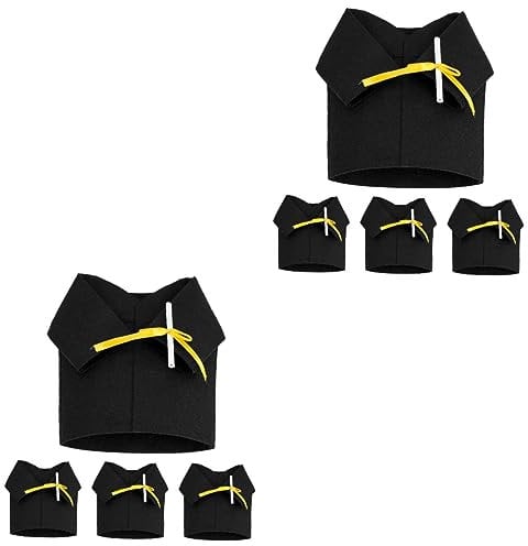 UPKOCH 8 Pcs Graduation Season Decoration Drinks Fabric Mini