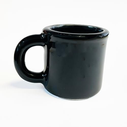 Carlso Witziger Keramikkrug, Weihnachten und Party (Krug schwarz, 6 Stück)