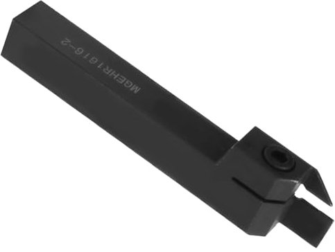 MGEHR1616 2 Supporti, Utensile Tornio 100 Mm, Inserto Lama Portautensili Tornio CNC con Inserto 10 Pezzi e Chiave 1 Pezzo per Ambienti di Lavorazione Pratici e
