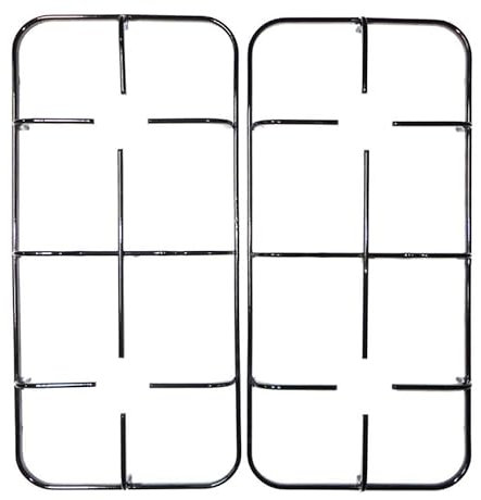 FIGEVIDA Kit 2 griglie in ferro smaltato nero lucido 456 x 213 mm. per cucina piano cottura 4 fuochi a gas - P3651/2KIT adatto per NARDI