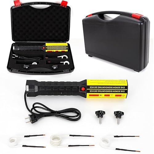 Riscaldatore a induzione magnetico, senza fiamma, a induzione, con riscaldamento a induzione, 1000 W, con viti da 1000 W, kit senza fiamma con 3 bobine