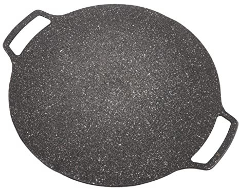 Piastra per Barbecue Coreana, Padella Teppanyaki Antiaderente in Lega di Alluminio, Strumento Barbecue per la Casa, Fornelli all'aperto, Campeggio e Feste Barbecue (Tipo