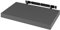 WOLTU Wandboard Wandregal CD DVD Regal Bücherregal Schweberegal Holz Board 40x22.9x3.8cm dunkel grau für Büro, Wohnzimmer, Schlafzimmer, Küche RG9372dgr