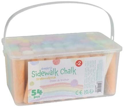 Jumboset Straßenmalkreide in Eimer, 54pcs