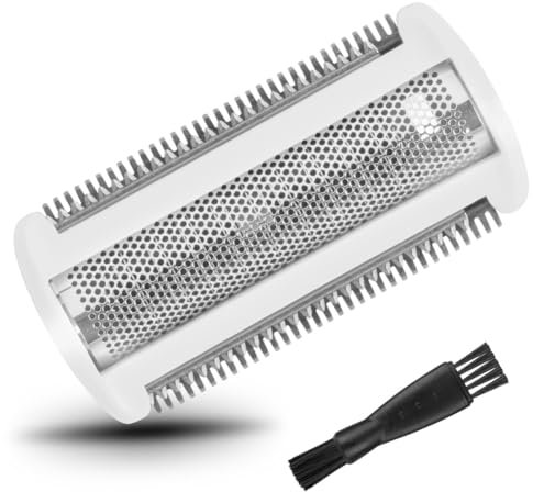 OFFCUP Ersatz Scherfolienkopf für BRL140 BRL130, Kompatibel Mit Elektrischen Ladyshaver Nass, Elektrorasierer Scherkopf, Ersatzklingen Folienkopf Zubehör für Rasierapparate BRL130/140-Rasierer (Weiß)