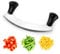 Avilia Mezzaluna in Acciaio Inox 25cm – Precisione e Comfort per Tritare con Facilità - Manici Ergonomici e Sicuri - Facile da Pulire - Ideale per Tagliare Prezzemolo, Aglio, Basilico e Frutta Secca