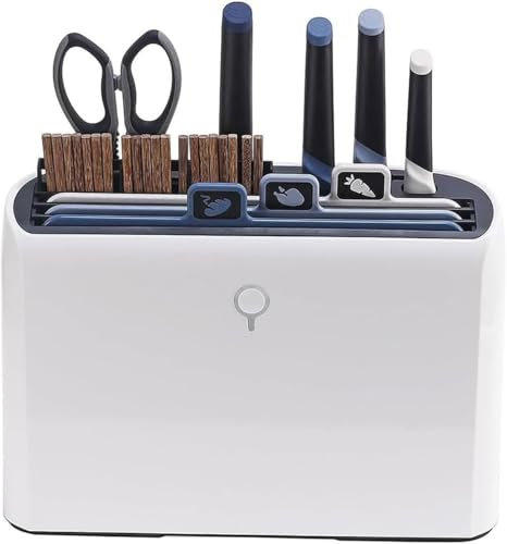 OLDMFZP Modern Smart Cutting Boards,Smart Cutting Board and Knife Set Drying Holder Organizer For Kitchen, Smart Home Gadgets