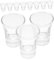 UTHCLO 24 Pcs Glass Communion Chalices Church Glass Wine Cups Communion Drinking Cups for Standard Trays Religious Ceremonies