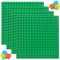 Medium Size Building Plate, Classic Base Plate 24 x 24 cm, Green, Compatible Base Plate, Construction Toy, for Toddlers, Girls and Boys (Pack of 4)