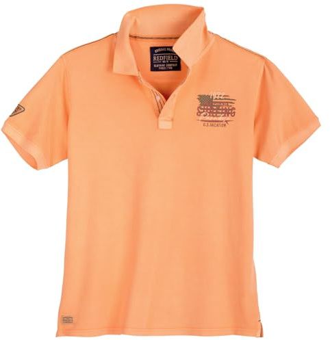Redfield Pique Poloshirt in XXL Größen, apricot