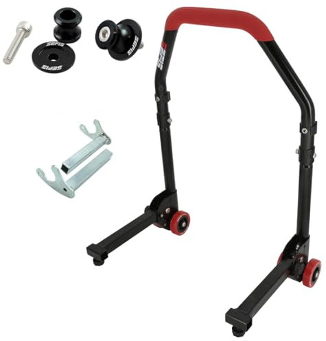 SEFIS M20 Motorradständer Set + Prismabuchsen M8 Hinterrad Motorradheber Serviceständer Heck Motorrad montageständer hinten ständer aufbocken klappbar (für Kawasaki Z900 2017-2024 / Z650)