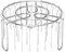 Griglia per friggitrice ad aria, in acciaio inox, resistente al calore, supporto verticale per barbecue, spiedini, riutilizzabile, antiruggine, per friggitrice ad aria, in acciaio inox, per pesce