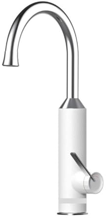 Robinet Électrique Sans Réservoir, Mini Chauffage For La Maison, Robinet De Cuisine, Bec Pivotant 2 En 1, Chauffe-fleurs, Mélangeur De Robinet Chauffant Large Gamme D'Applications(White)