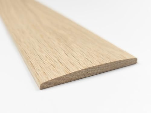 Project DIY® Solid Oak Wide Flat Strip – 900mm x 65mm x 6mm | Real Wood Floor Threshold Trim | Ideal for LVT, Laminate & Engineered Wood | 3 Oak Finishes (Unfinished)