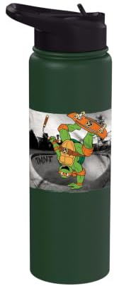 TMNT Michelangelo with Skateboard Stainless Steel Insulated Water Bottle