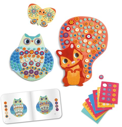 Djeco DJ08897 Young Children-Collages, Multicoloured, 3Y+,27.5x21.5x2cm