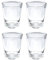 Thirsty Rhino Karan, Round 1.5 oz Shot Glass with Heavy Base, Clear Glass, Set of 4