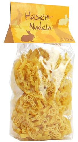Pasta Hasennudeln Oster-Nudeln Osternudeln Vegan BARRIQUE-Feine Manufaktur Deutschland 250g-Pack