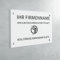 Praxisschild aus PVC - Graviertes Berufsschild zur Anpassung - Individuelle Größe (Blanc écrit noir/Weiß mit schwarzer Schrift)