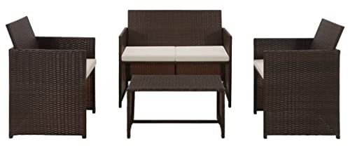 vidaXL Gartensofa 8-TLG. Poly Rattan Lounge Gartenset Gartenmöbel Sitzgruppe
