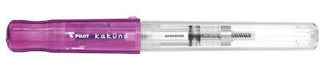 Pilot Fountain Pen, Kakuno Limited, Transparent Violet EF (Extra Fine Point)